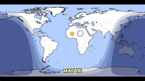 Day and Night World Earth Map with Sun and Moon position (Every 24 hours) - YouTube