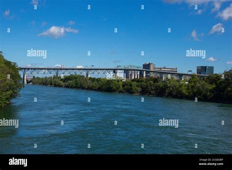 Bridge over the St. Lawrence River Stock Photo - Alamy