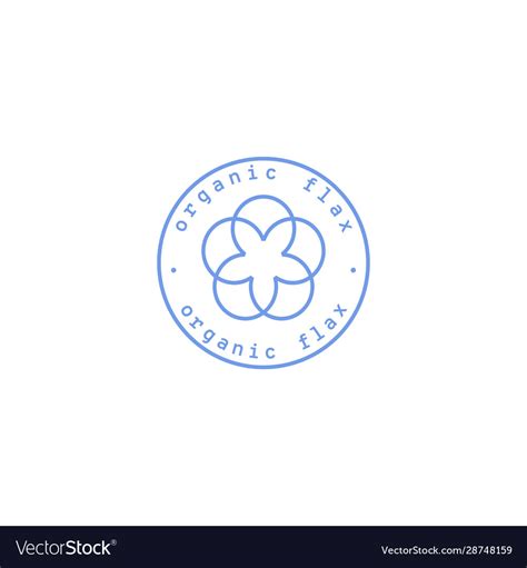 Flax logo Royalty Free Vector Image - VectorStock