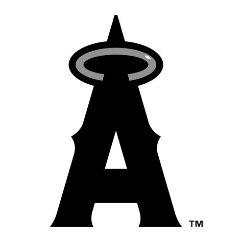 Anaheim Angels Logo Black and White (1) – Brands Logos