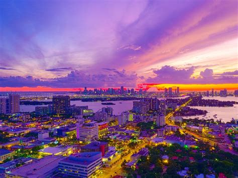 Purple Sky by @highdrone | Purple sky, Miami sunset, Sky