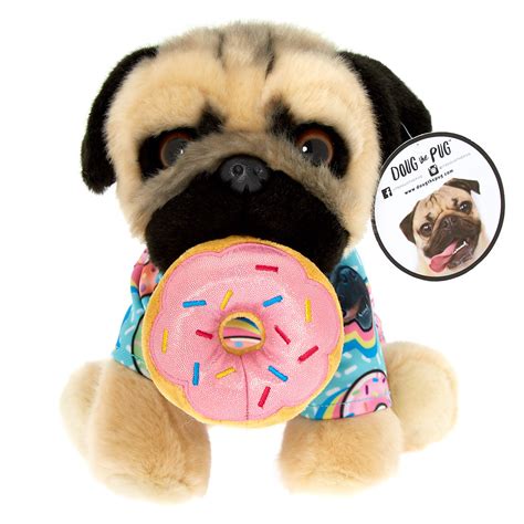 Doug the Pug© Donut Medium Plush Toy - Cream | Claire's US