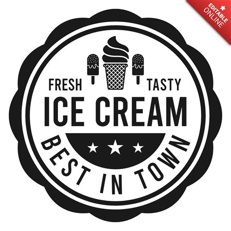 Fresh Ice Cream Logo Design Template | Free Design Template