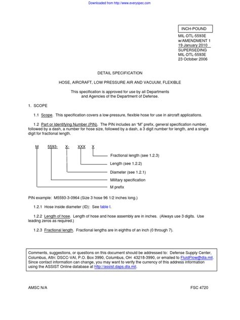 Mil DTL 5593e - Amendment 1 | PDF | Shelf Life | Specification ...