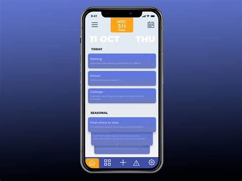 Nyc 311 App by Juju on Dribbble