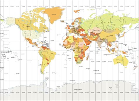 time zones of the world map large version - free printable world time ...