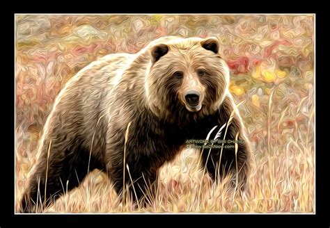 Grizzly Bear Oil Painting | Bear paintings, Grizzly bear, Bear