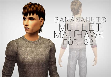 Sims 4 Mullet Hair Cc