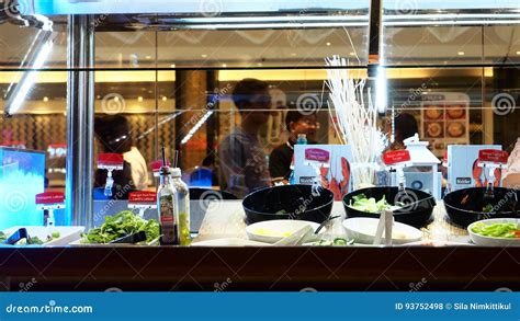 Salad Bar in Sizzler Restaurant Central West Gate Thailand Editorial Stock Photo - Image of ...