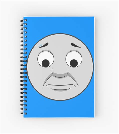 "Thomas (sad face)" Spiral Notebook by corzamoon | Redbubble