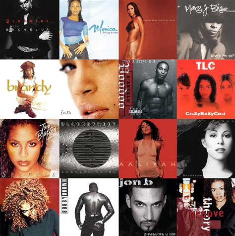 Classic 90's and 2000's R&B Album Cover Art Collage - Etsy Finland