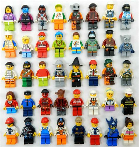 10 NEW LEGO MINIFIG RANDOM LOT mystery figure minifigure city town space female | eBay