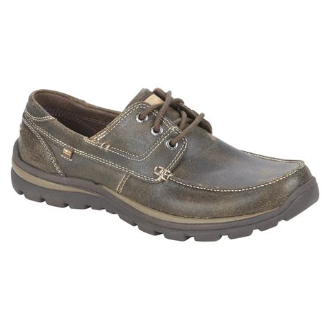 Skechers Men's Tevin Leather Boat Shoe - Brown