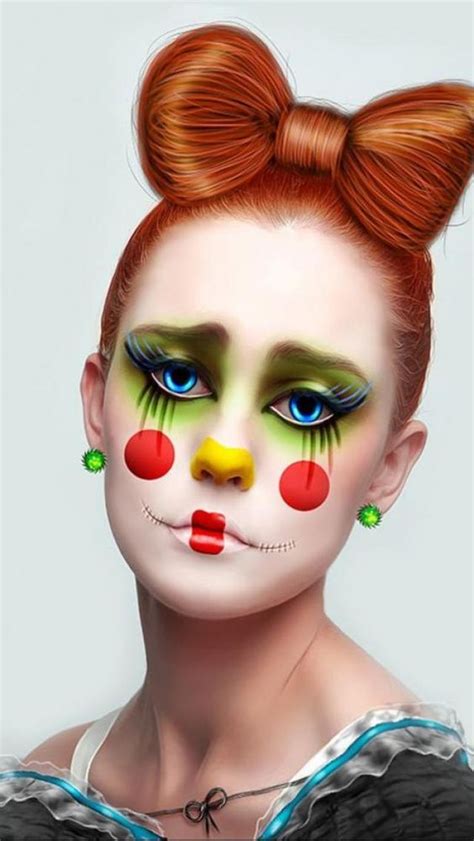 Modern Clown :: Clown Illustration: | Clown makeup, Unique halloween ...