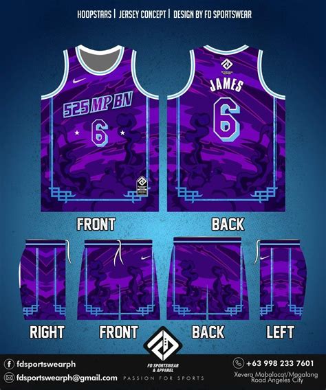 Nba digital file basketball jersey design purple full sublimation ...