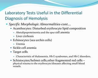 laboratory diagnosis of hemolytic anemia-190509145931.pptx