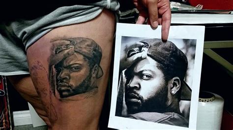 Ice cube portrait hypnotic tattoos las vegas tattoo shop | Tattoo las ...