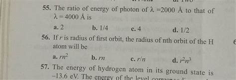 If r is radius of first orbit, the radius of nth orbit of the H atom will..