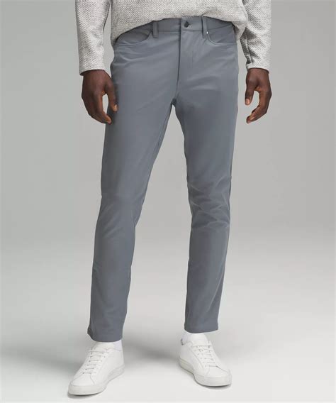 Lululemon Abc Slim-fit Pants 32" Warpstreme In Asphalt Grey | ModeSens