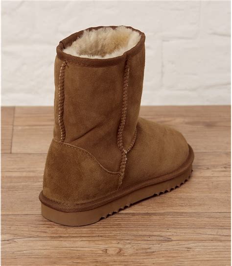 Chestnut | Womens Sheepskin Slipper Boots | WoolOvers AU