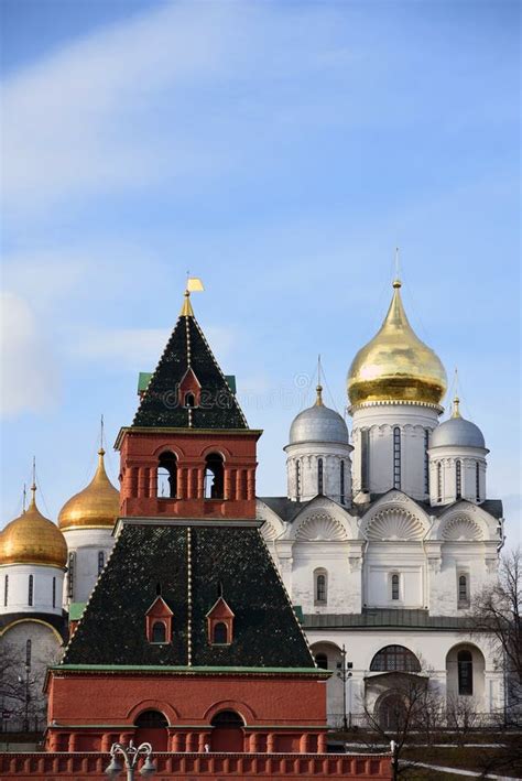 Architecture of Moscow Kremlin. Popular Landmark. Stock Photo - Image ...