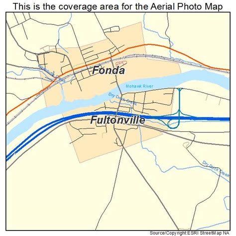 Aerial Photography Map of Fultonville, NY New York