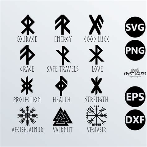 Bindrunes Norse Viking Runes and Symbols SVG Vector Clipart - Etsy UK