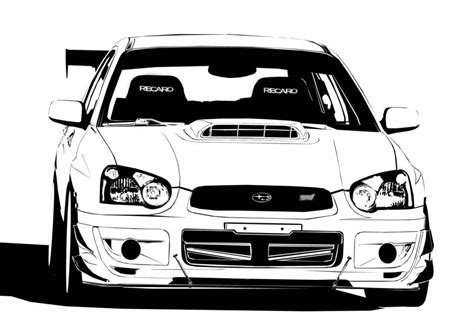 Coloring Pages Subaru impreza wrx sti (35 pcs) - download or print for ...