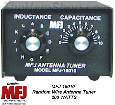 MFJ-16010 Random Wire Antenna Tuner, 200 Watts, 160 - 10 Meters