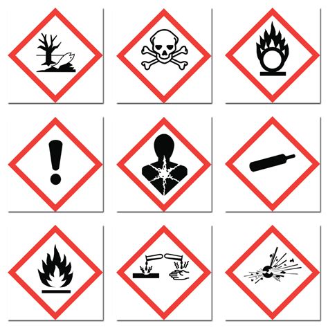 Chemical Hazard Symbols for Labels - Chemical Labels UK