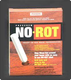 No Rot wood preserative to prevent dry rot around your home