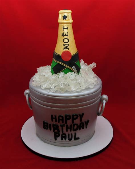 3D MOET ice bucket cake for Paul, Manager at LAVO NYC. Bottle is ...