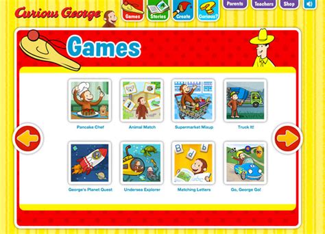 Curious George Games