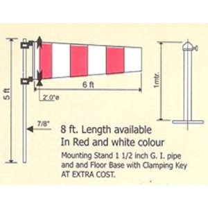 Wind Indicator Wind Sock Type, Manufacturers, Suppliers, Mumbai, India