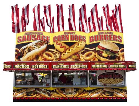 Food Hot Dog Burger Concession Stand Isolated Stock Photo - Image of dogs, beverage: 20619836