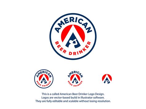 American Beer Drinker Logo Design on Behance