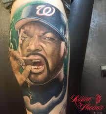 Ice Cube Tattoos 6 | Tattoos, Portrait tattoo, Celebrity tattoos