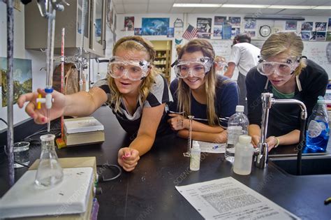 High School Chemistry Class - Stock Image - C027/3762 - Science Photo Library