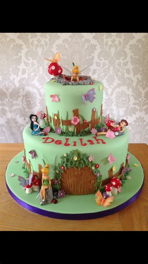 Tinkerbell fairy cake | Tinkerbell cake, Fairy cake, Cake