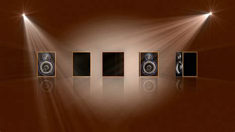 Music Video Menu Background with Speakers and Amplifiers - Free Video ...