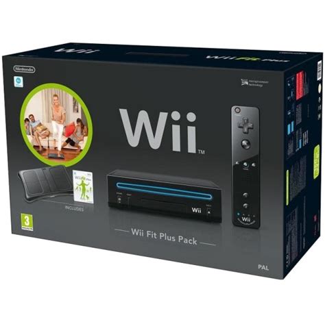 Nintendo Wii Console Bundle: With Wii Fit Plus, Wii Balance Board and Wii Remote Plus (Black ...