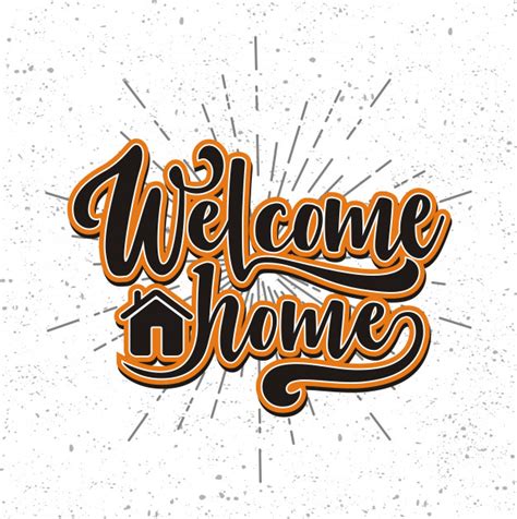 Welcome Home Vector at GetDrawings | Free download