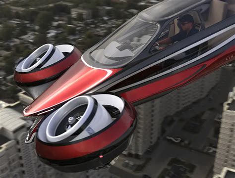 The Air Car: Futuristic Flying Car with Four Rotatable Rolls-Royce Jet ...