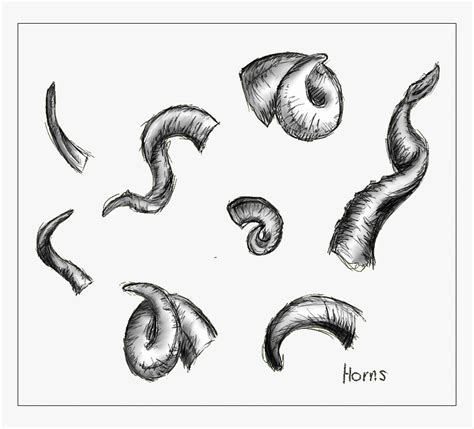 Collection Of Free Horn Drawing Demon - Drawings Of Devil Horns, HD Png Download , Transparent ...