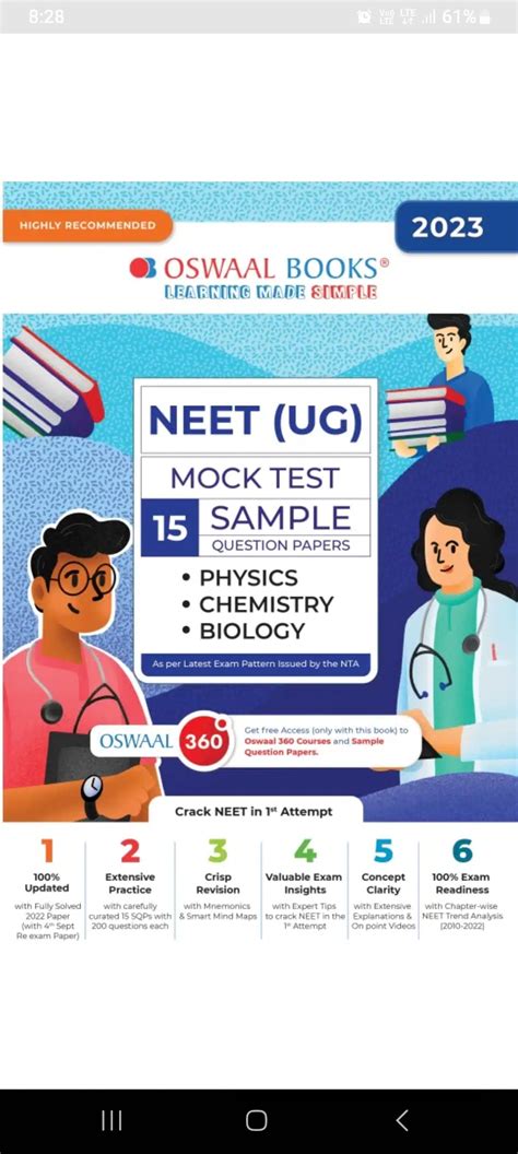 Buy Oswaal NEET(UG) Mock Test 15 Sample Question Paper | BookFlow