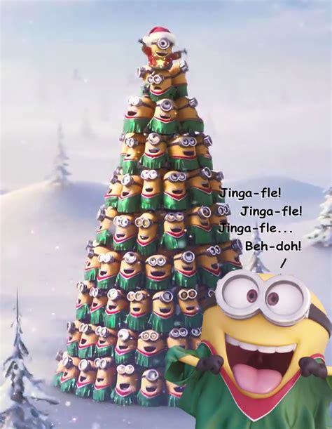 minion christmas tree - Google Search | Pintura de natal, Minions, Gifs