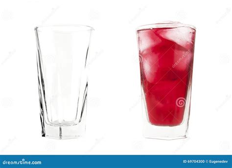 Empty and full glasses stock photo. Image of empty, cold - 69704300