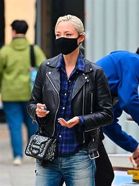 Mission Impossible 7 Pom Klementieff Black Leather Jacket - The American Outfit