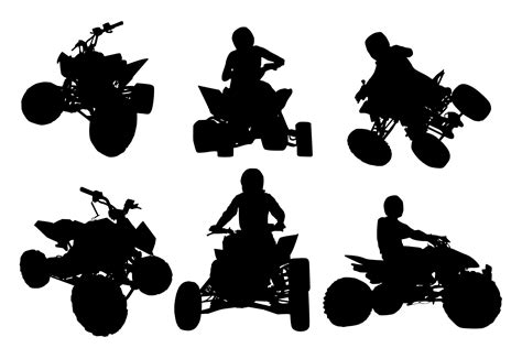 Atv Quad Bike Silhouette (PNG Transparent) | OnlyGFX.com