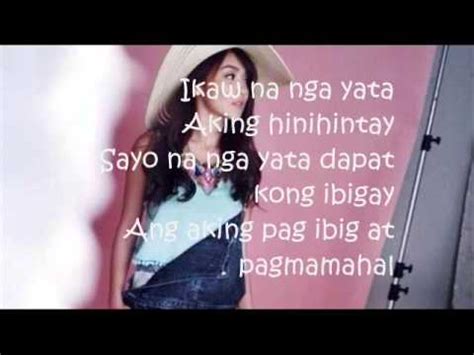 Ikaw Na Nga Yata - Kathryn Bernardo (Lyrics) - YouTube